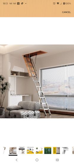 Attic metal ladder New!