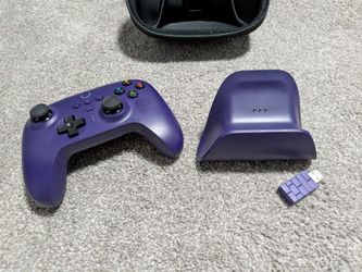 8BitDo Ultimate Controller. Charging Dock. Case. Purple. 