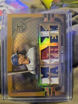 Mookie Betts Patch Card  Dodgers 