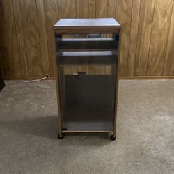 Media Storage Cabinet on Wheels 