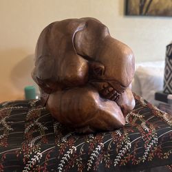 Hand Carved Weeping Buddha 