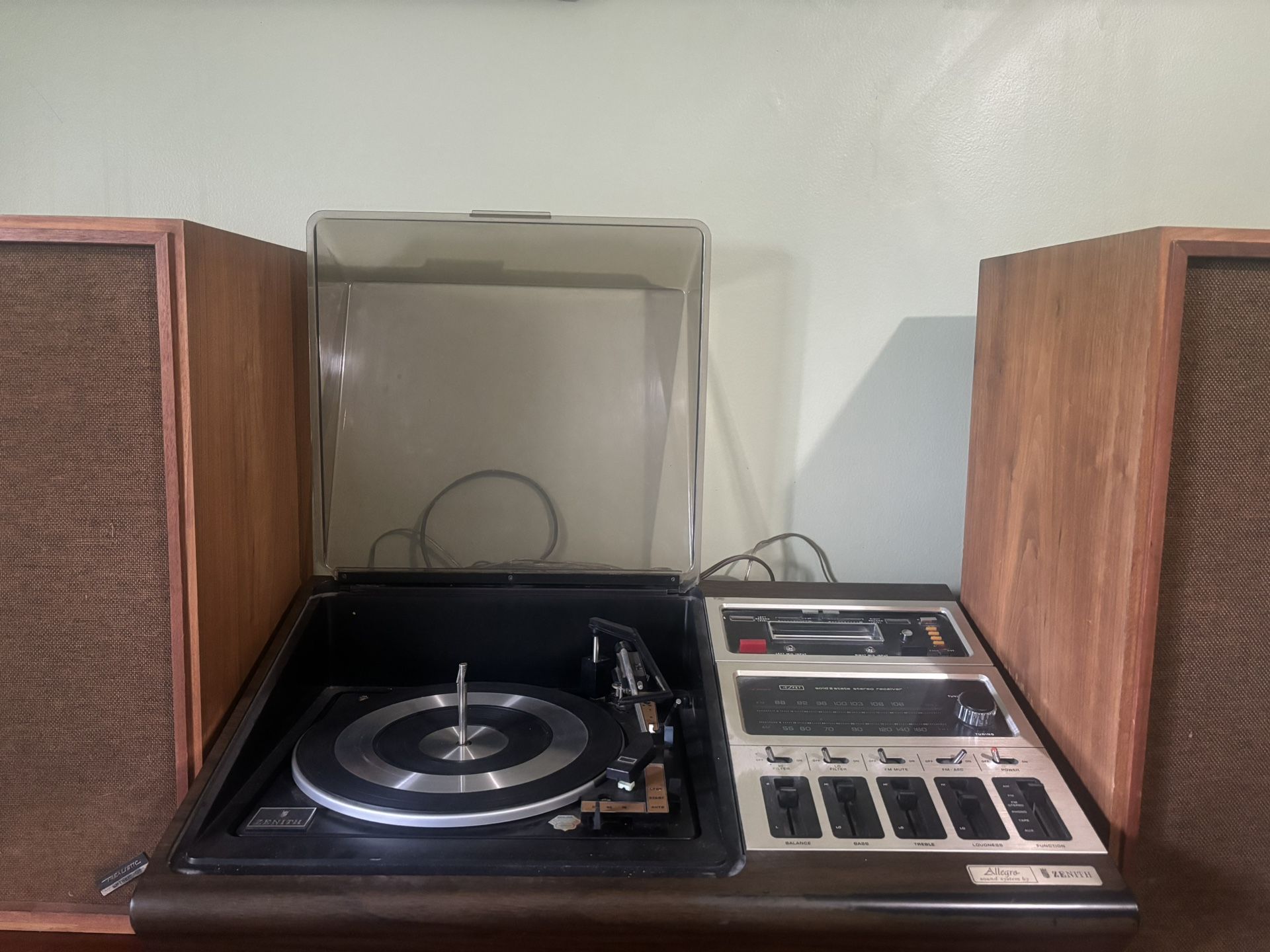 Allegro By Zenith Recored Player