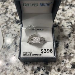 10kt White Gold New Size 7