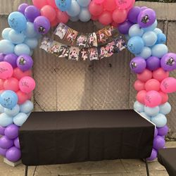 Happy Birthday Balloon Arch 