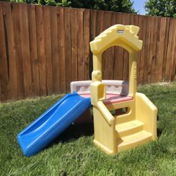 Toddler climber structure with slide