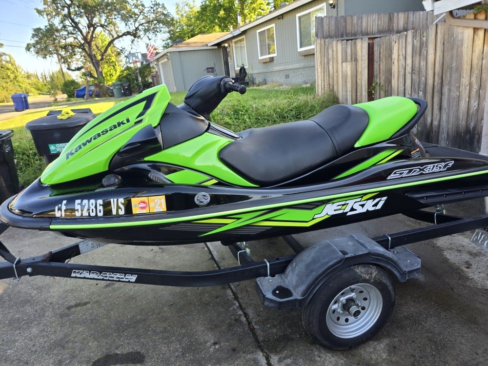 2019 Kawasaki STX-15F with Trailer - One Owner, Low Hours , Title In Hand 