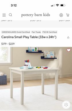 Pottery Barn Kids Carolina Play Table