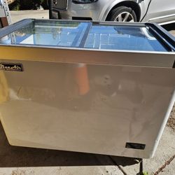 BlueAir Commercial Sliding Glass Top Freezer or Refrigerator