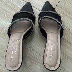 Top Moda Mid Heel Sandals - Size 8