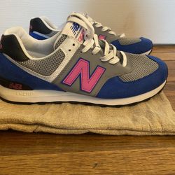 New Balance 574 (grey, Pink, Blue) Sz. 11 US 