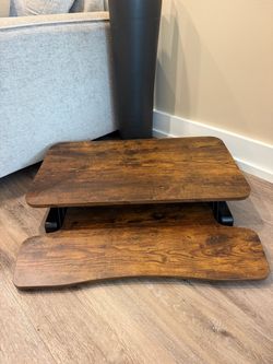 VIVO Brown 28” Standing Desk Converter