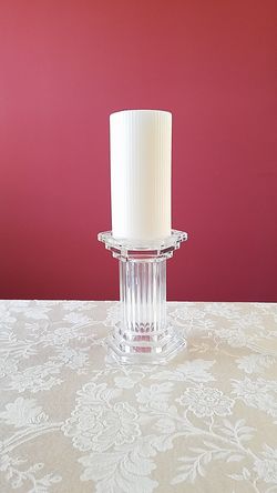 Set of 2 Candle Stand & Pillar Candle