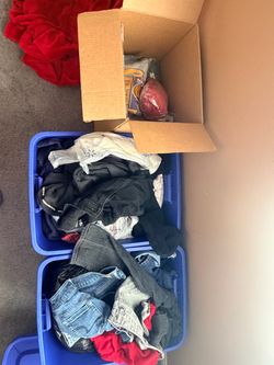 Mixed Clothing Lot — Jeans, Jackets & More