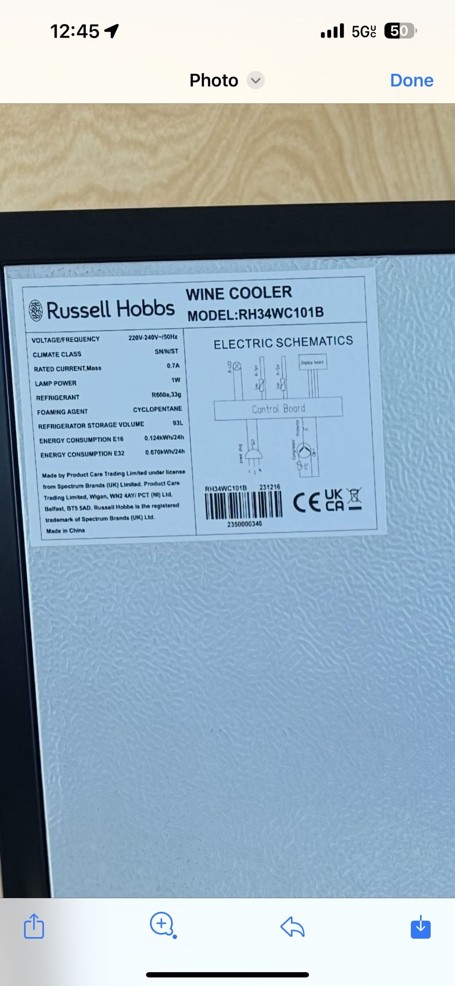 BRAND NEW WINE COOLER NEED GONE