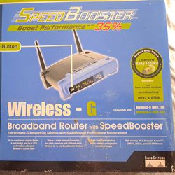 Linksys WRT54GS Wireless-G Broadband Router With Speed Booster Cisco Systems NEW Sealed