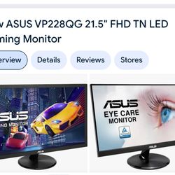 NEW ASUS VP228QG LED GAMING MONITOR!!
