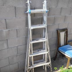 Aluminum foldable 32 ft ladder