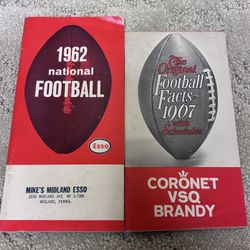 1962 and 1967 Football Facts/Schedules