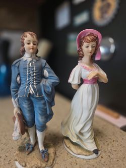 Pinky and Blue Boy Figurine