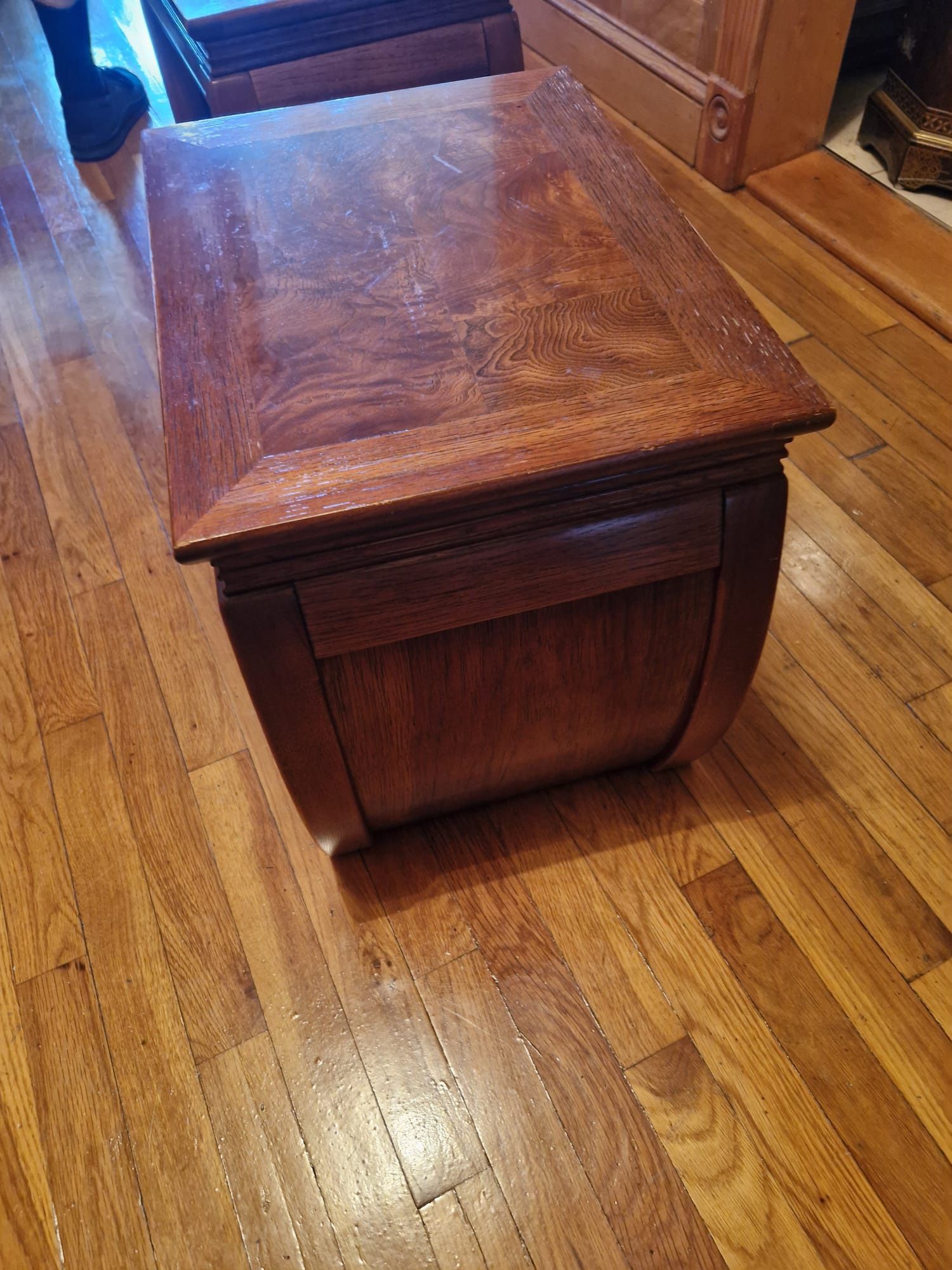 Two Wood Side And Table