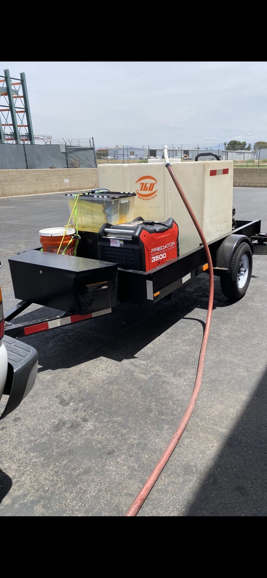 Mobile Detailing Trailer Setup