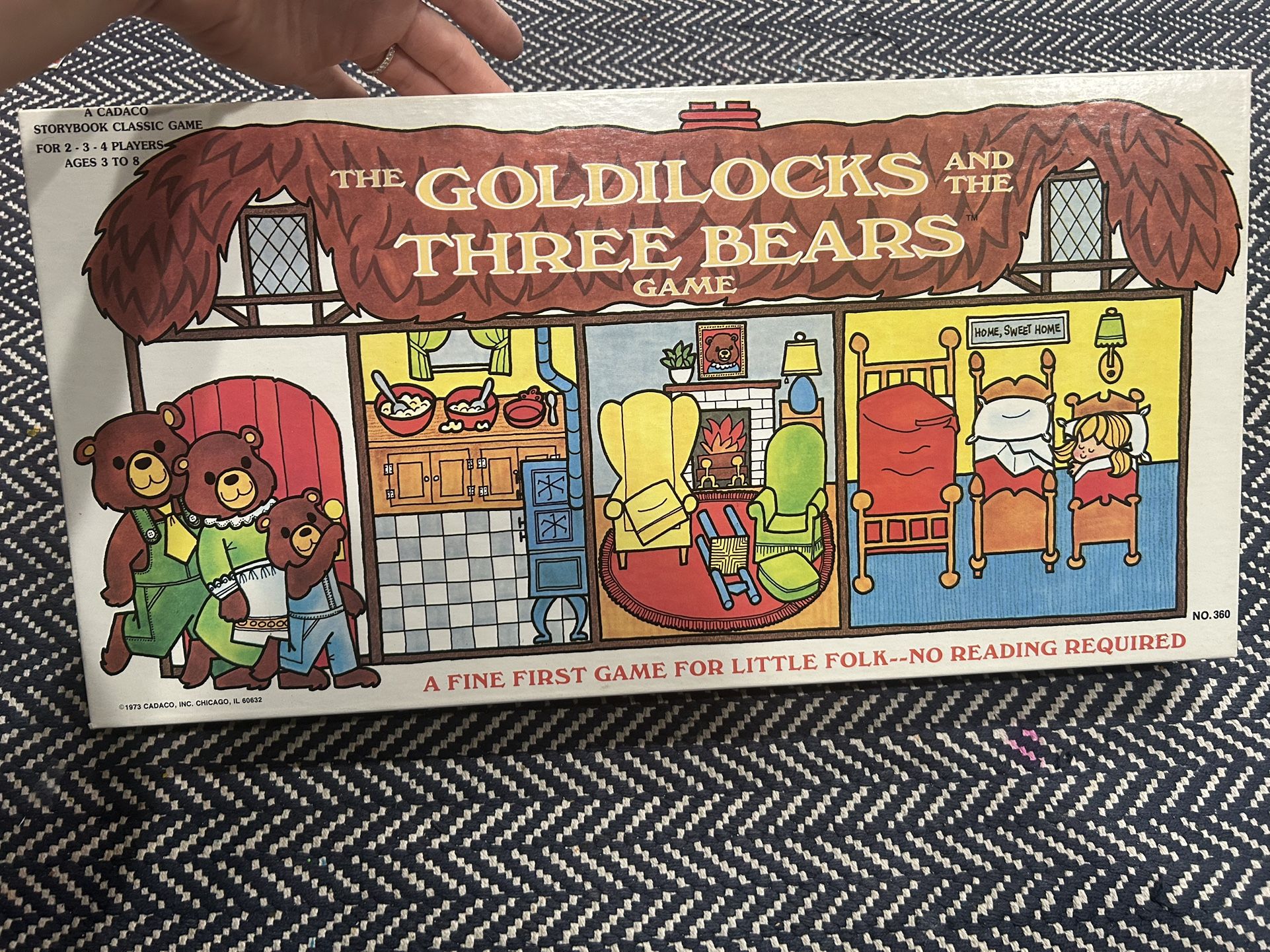 Vintage 1973 Goldilocks And The Three Bears Board Game