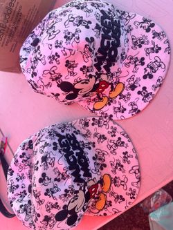 2 Original Disney Mickey Mouse Hats