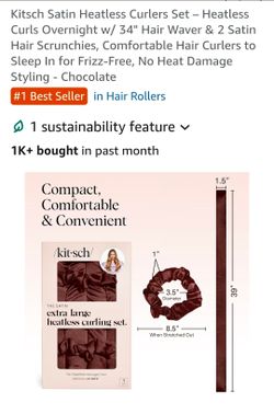 Heatless curling set