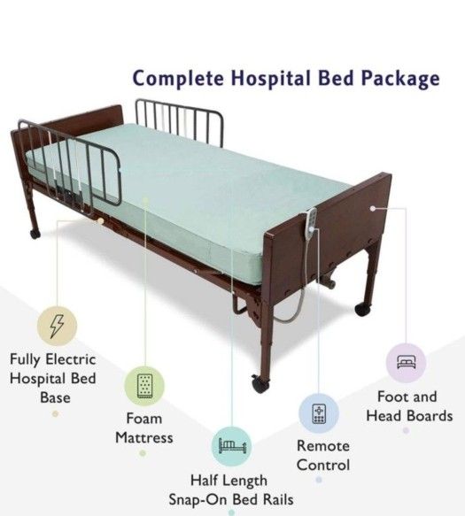 Adjustable Bed. Home Hospital Bed