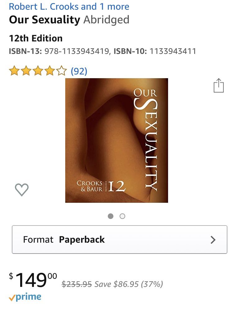 Our Sexuality 12th edition