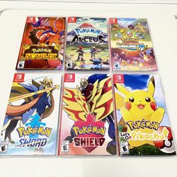 $40-$45 EACH Nintendo Switch video game console games for Original Lite OLED 2 Pokemon Scarlet Shield Sword
