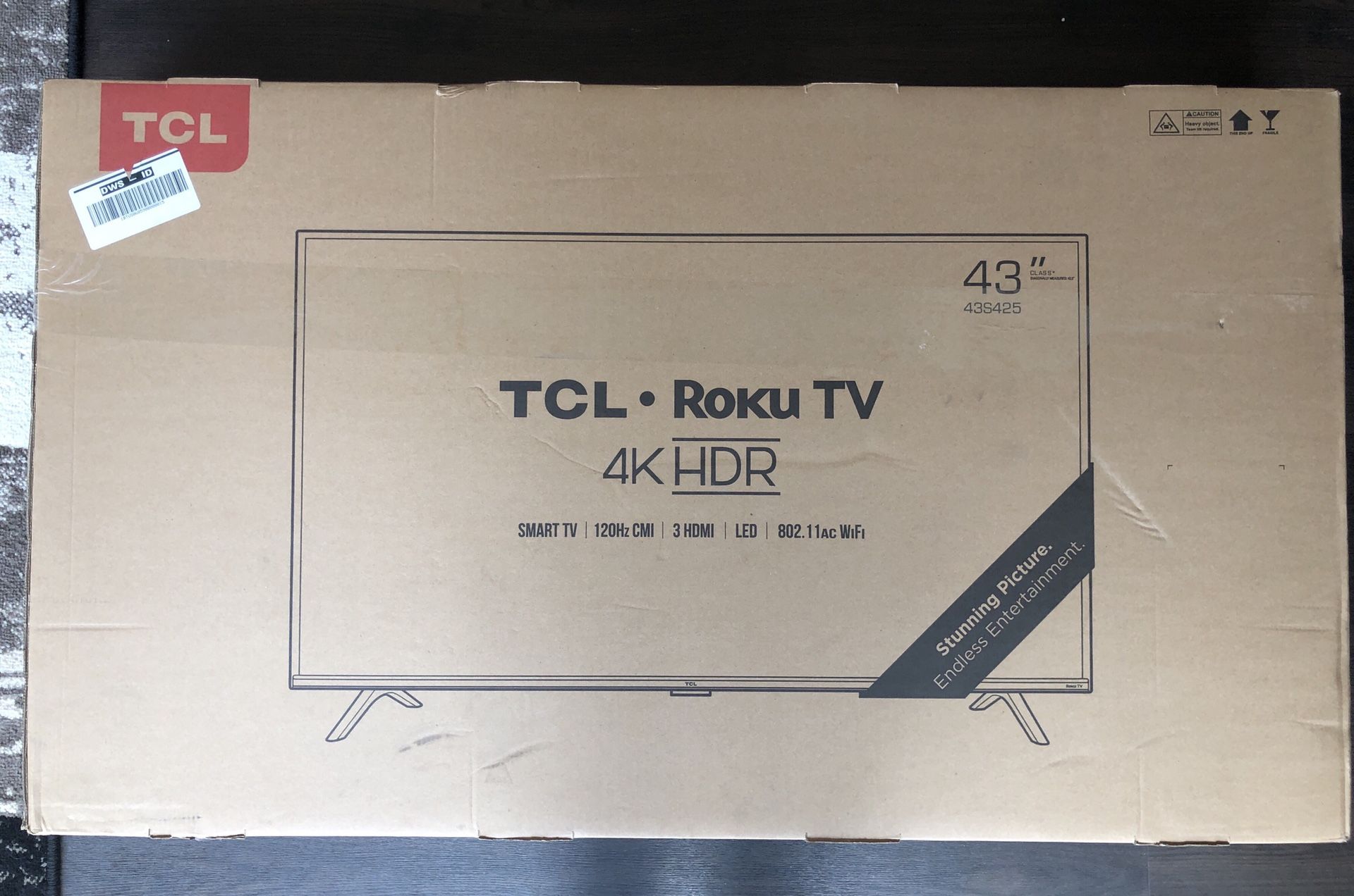 TCL Roku 43’’ 4K Smart TV HDR