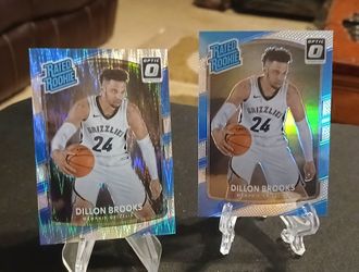 Dillon Brooks Panini Prizm Optic Silver Flash Basketball Card Rookie Cards