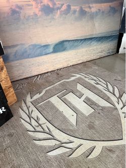 Laser printed on wood original design / surfride