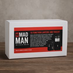 Mad Man 15-Function Lantern & Tool Kit Multi-Tool Set w/ Bits Sockets Cutter