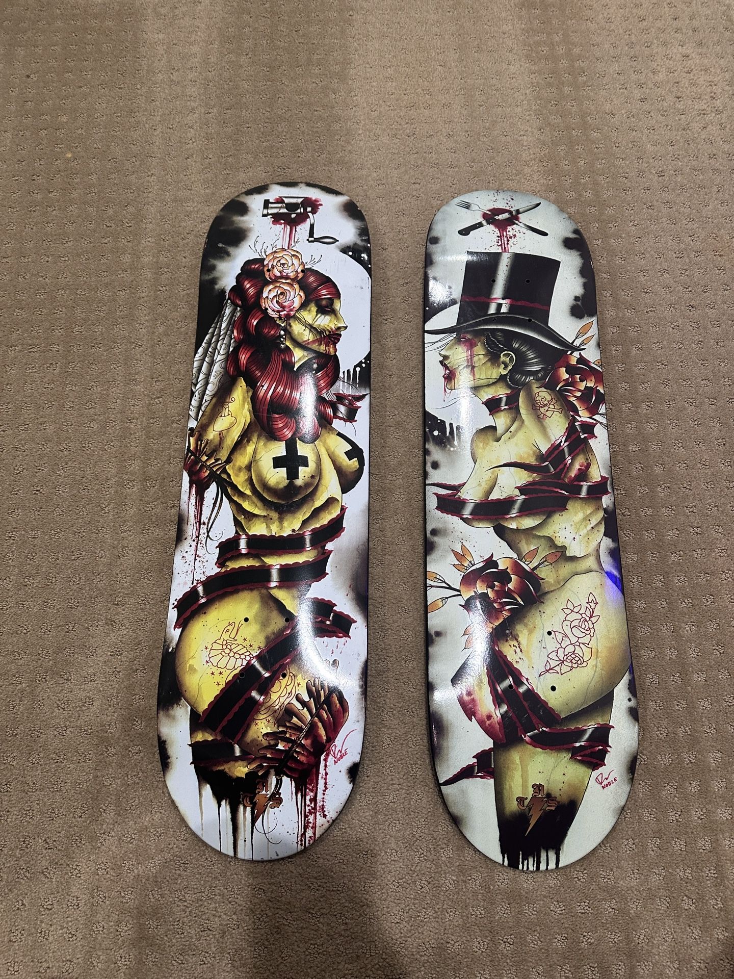 Tattoo Zonbie Art Skateboards