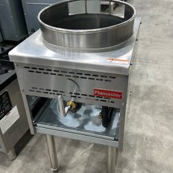 Flamaster FLM-WOK16-LP 17 1/2” Wok Range with 16” Ring, Liquid Propane, 125,000 BTU