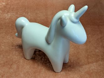 Porcelain Unicorn Figurine - White - Great Condition