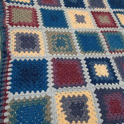 Crochet blanket hand made It 54 X 45 Inches New