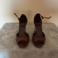 Banana Republic Brown Open Toes Heels With Straps