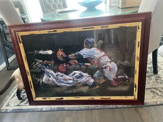 Baseball Portrait Painting