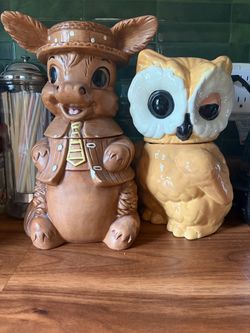Vintage Ceramic Animal Cookie Jars