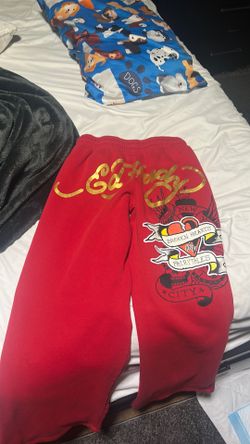 red Ed hardy sweats