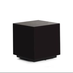 Black Glass End Table New