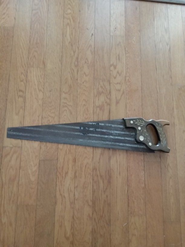 Old Antique Disston Crosscut Hand Saw