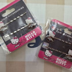 Denver Broncos Hello Kitty Hair Accessories. NFL Denver Broncos Hair Bobby pins. Hello Kitty Hair Accessories