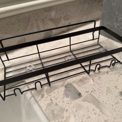 shower shelf with suction cups. new