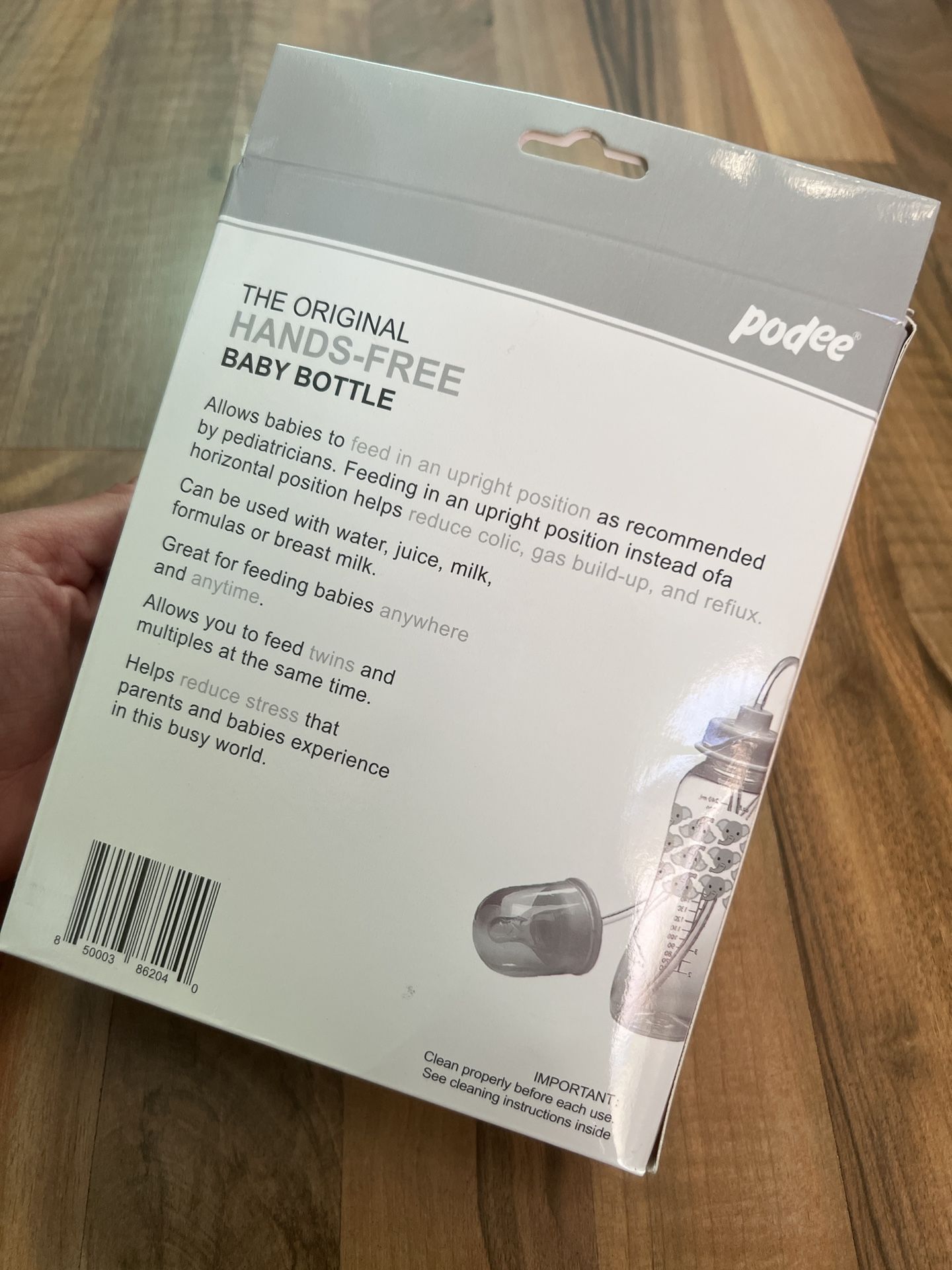 The Original Podee Hands Free Bottle System