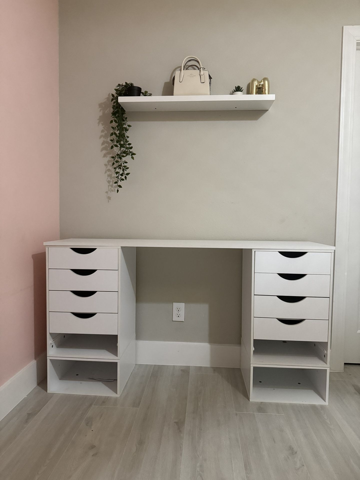 White Vanity Desk