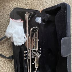 Silver Trumpet With Case